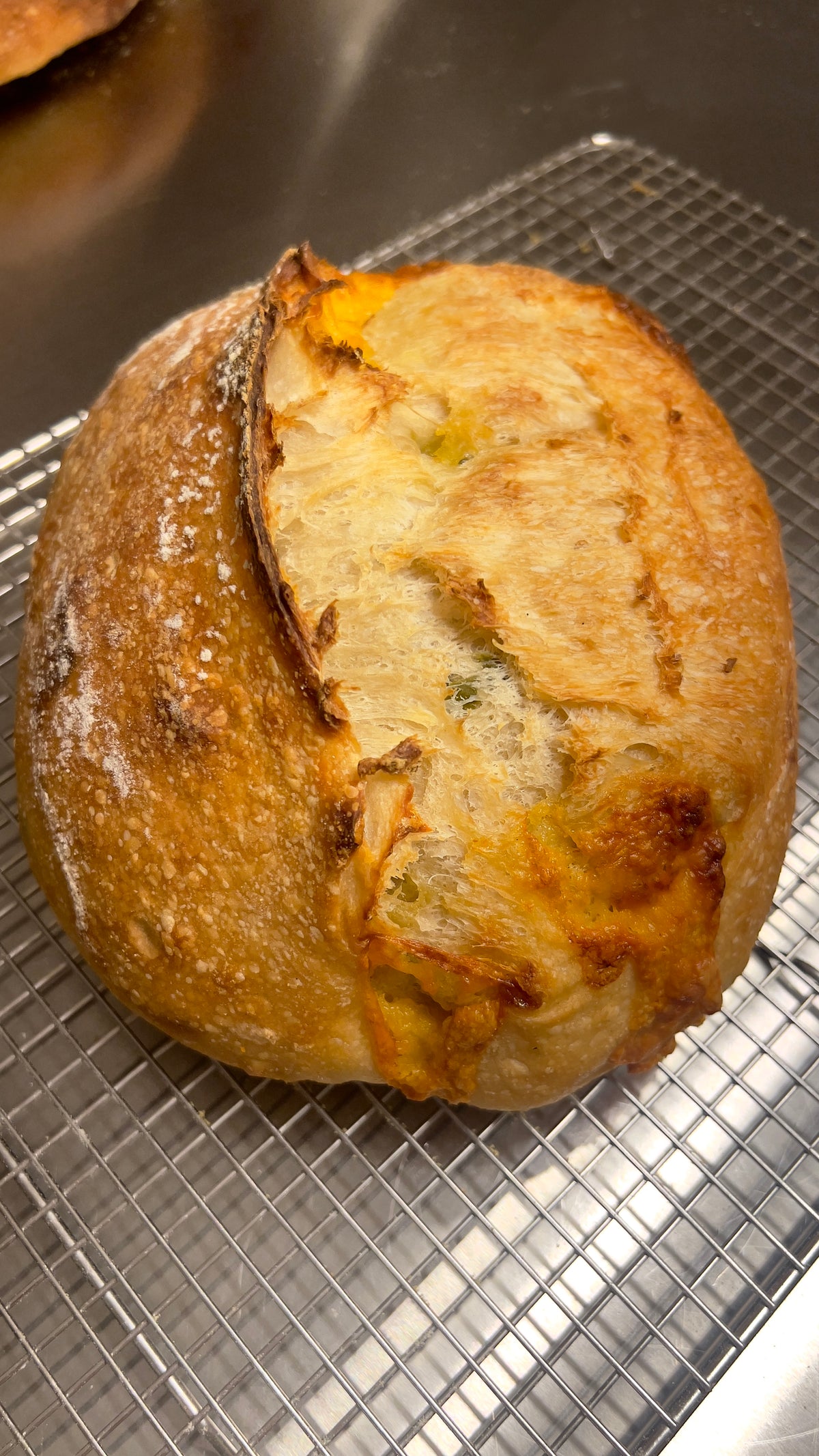 Cheddar Jalapeño Sourdough Bread