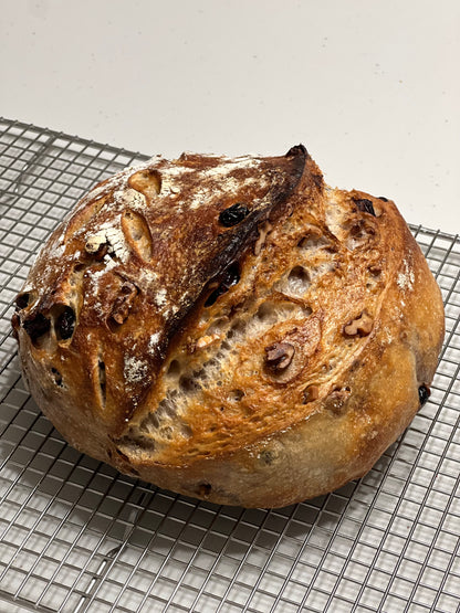 Walnut Cranberry Sourdough Bread