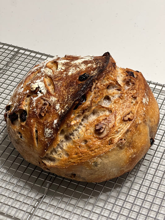 Walnut Cranberry Sourdough Bread