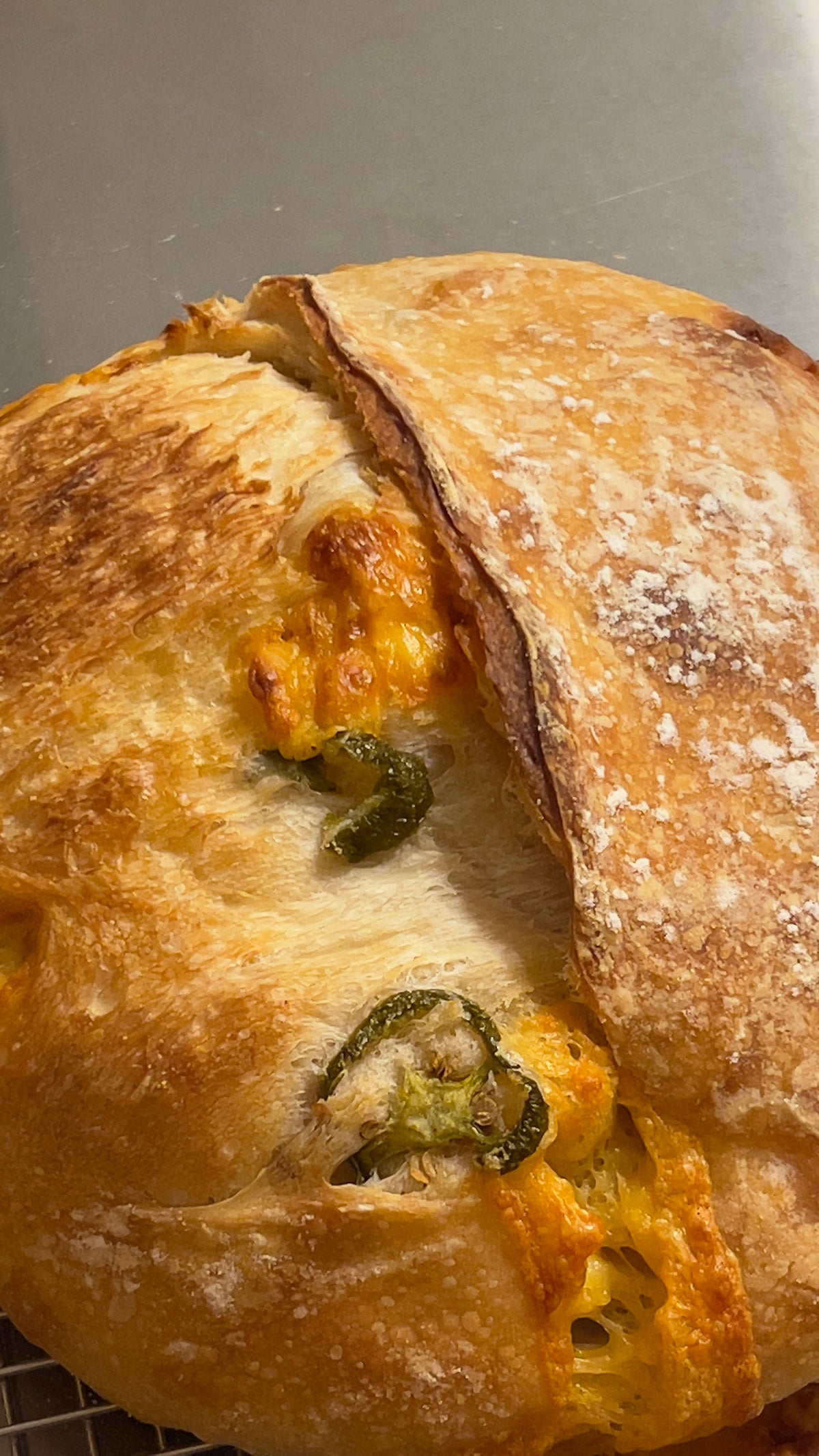 Cheddar Jalapeño Sourdough Bread