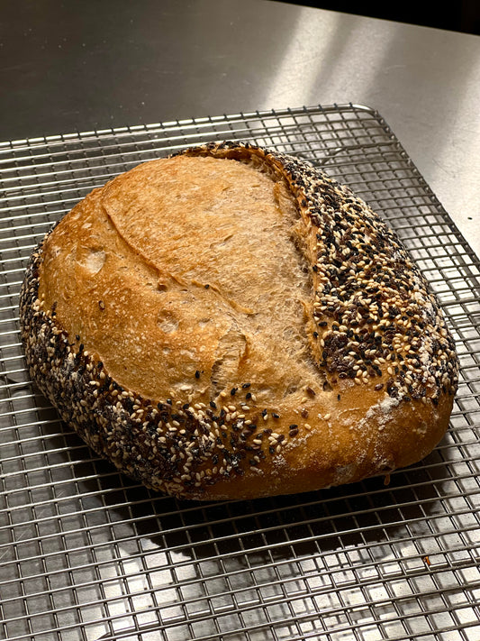 Whole Wheat & Seeded Sourdough Bread
